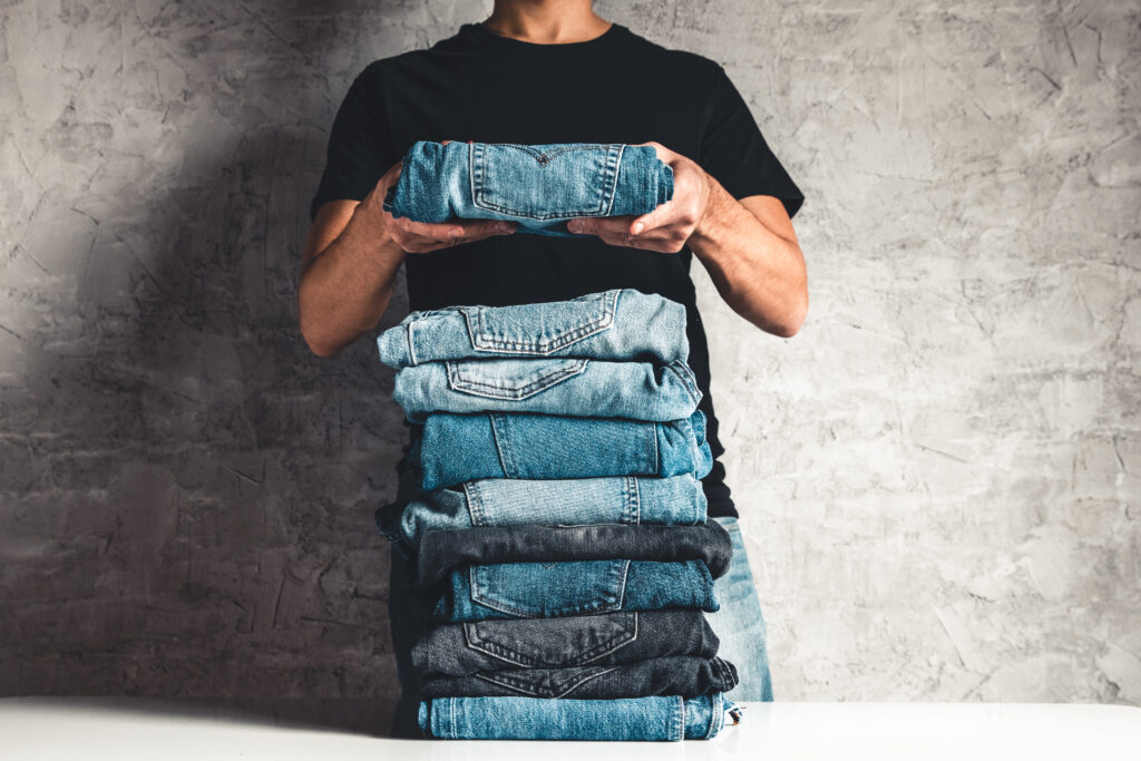 doblado de jeans