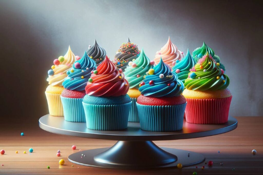 cupcakes coloridos